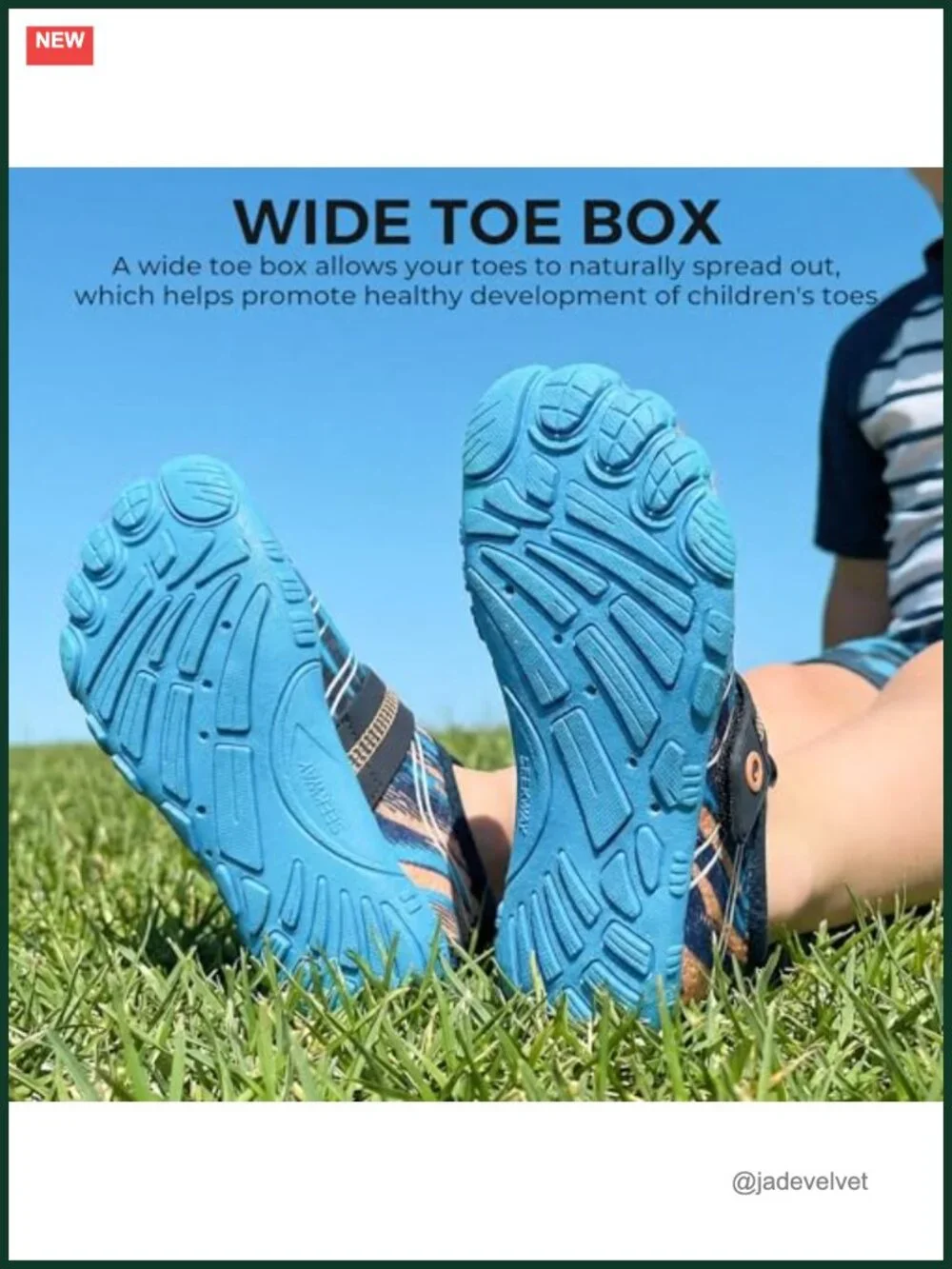 Wide Toe Box Water Shoes for Kids - Quick-Dry Barefoot Sand Shoes for Hiking